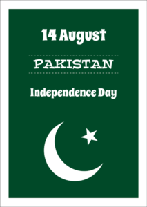 Pakistan 14 august independence day sticker