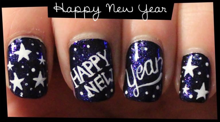 Happy New Year 2022 Nails Design Ideas, Nail design 2022 Images &amp; Pictures